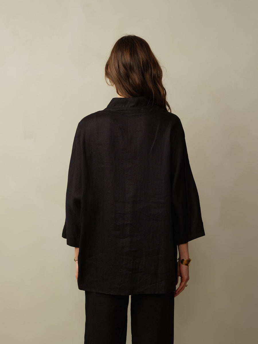 Women's Aoki Linen Kimono Jacket