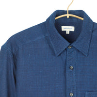 Neil Long Sleeves Shirt Cotton Kora in Dark Indigo