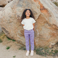 Ash Linen Pants - Lilac
