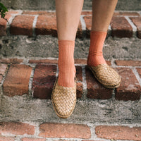 Women's Woven Slide in Honey + No Stripes