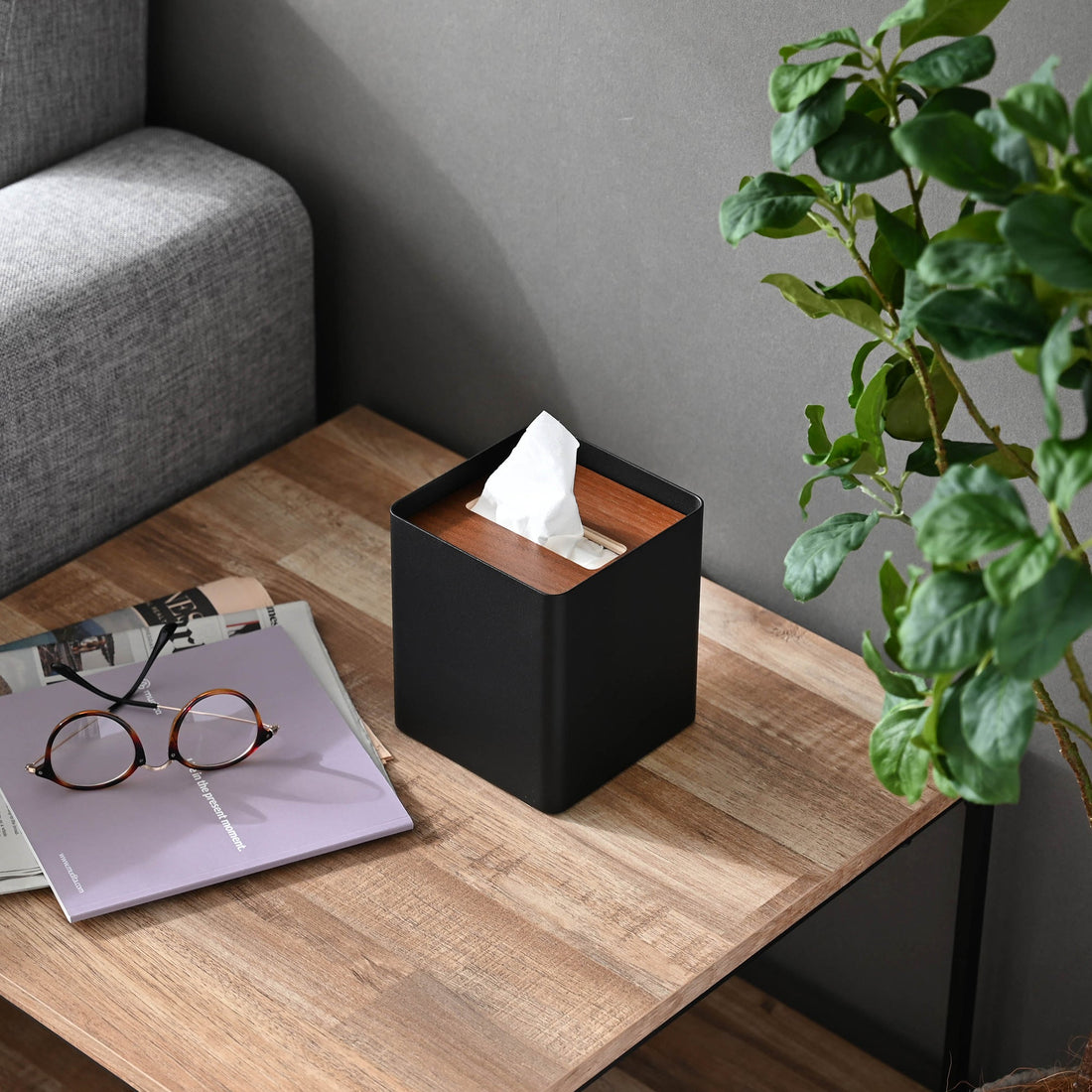 Tissue Box Cover - Square - Steel