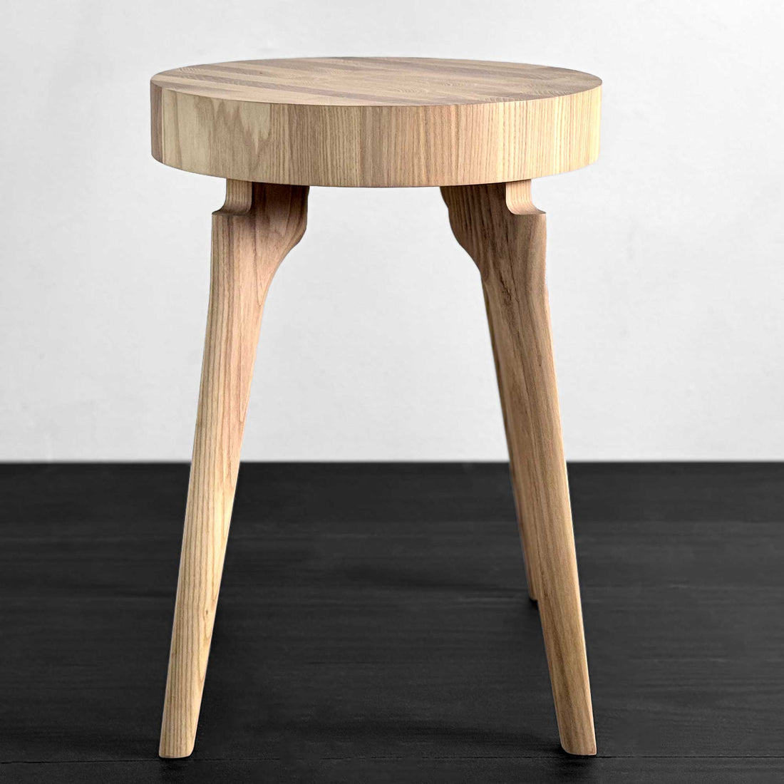 Side Table with End Grain Round Top