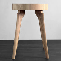 Side Table with End Grain Round Top