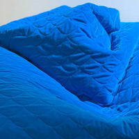 Velvet Quilted Bean Bag Chair with Beans