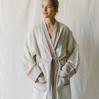 Ivory Cherry Tribeca Long Bathrobe