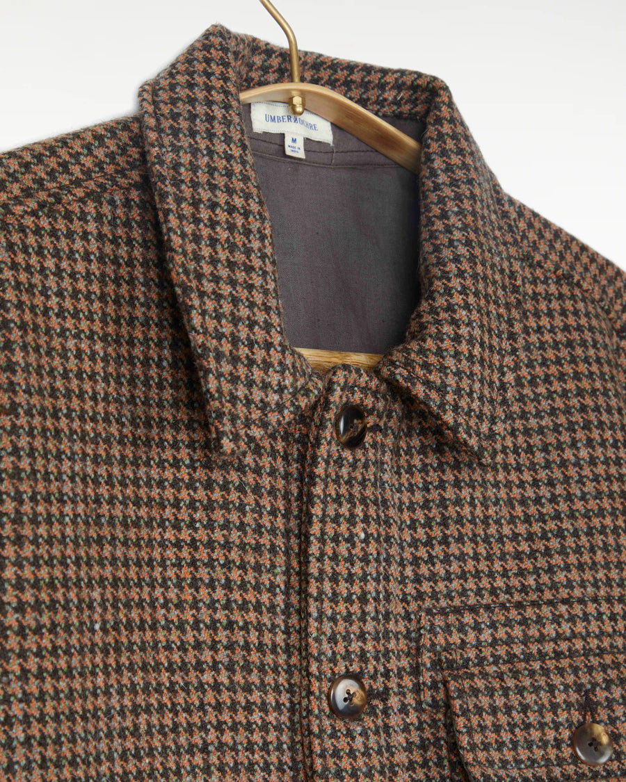 Akash Chore Coat Houndstooth Melange