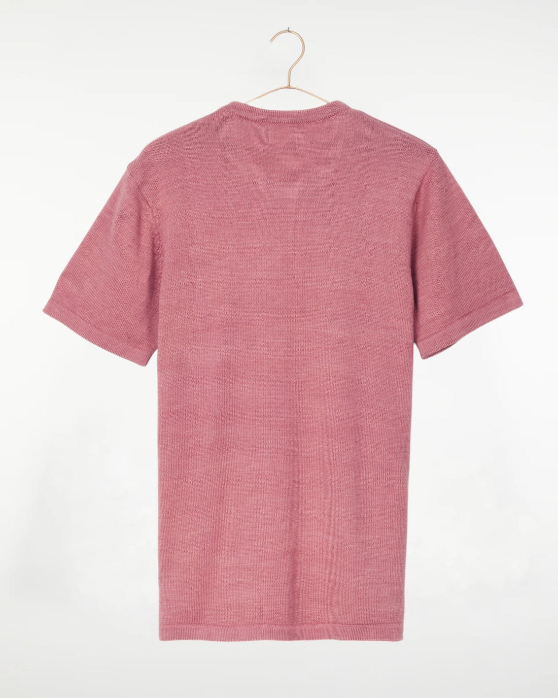 Azad S/S Pocket Flat Knitted Tee Dusty Rose