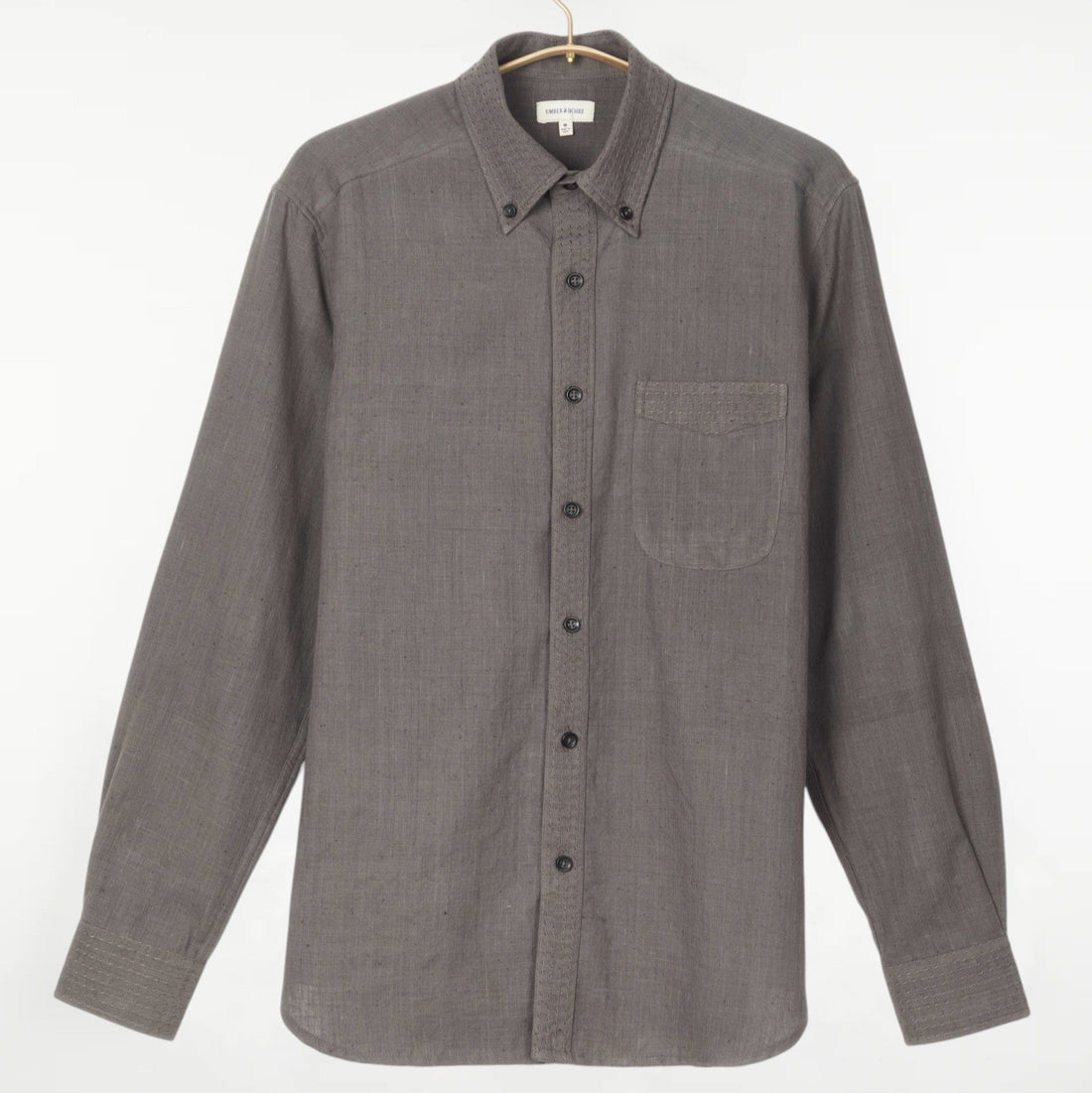 Kabir Standard Shirt w/Saddle Stitch Charcoal