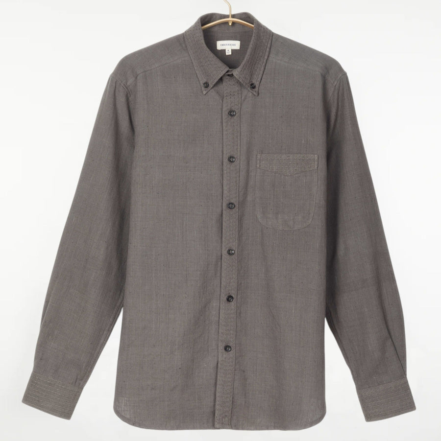 Kabir Standard Shirt w/Saddle Stitch Charcoal