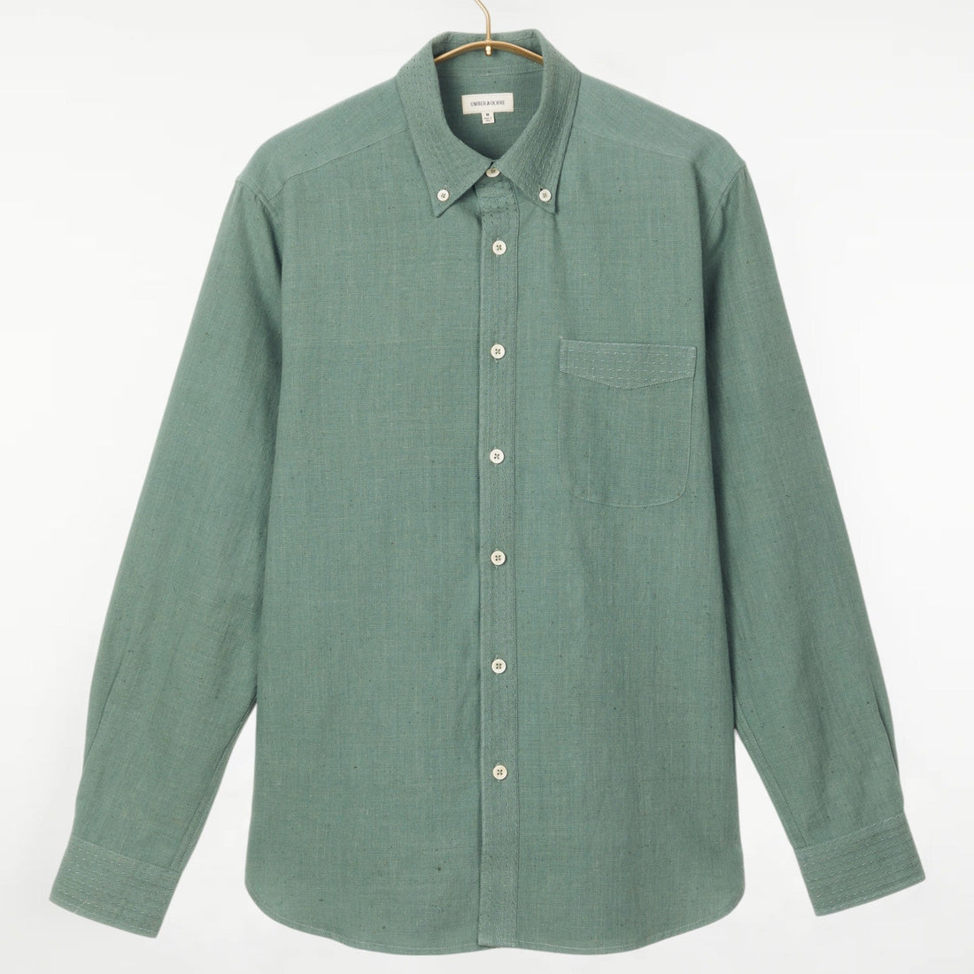 Kabir Standard Shirt w/Saddle Stitch Sea Green S Kabir Standard Shirt w/Saddle Stitch Sea Green S