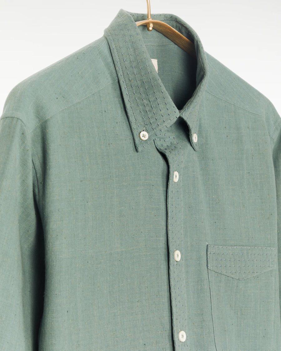 Kabir Standard Shirt w/Saddle Stitch Sea Green