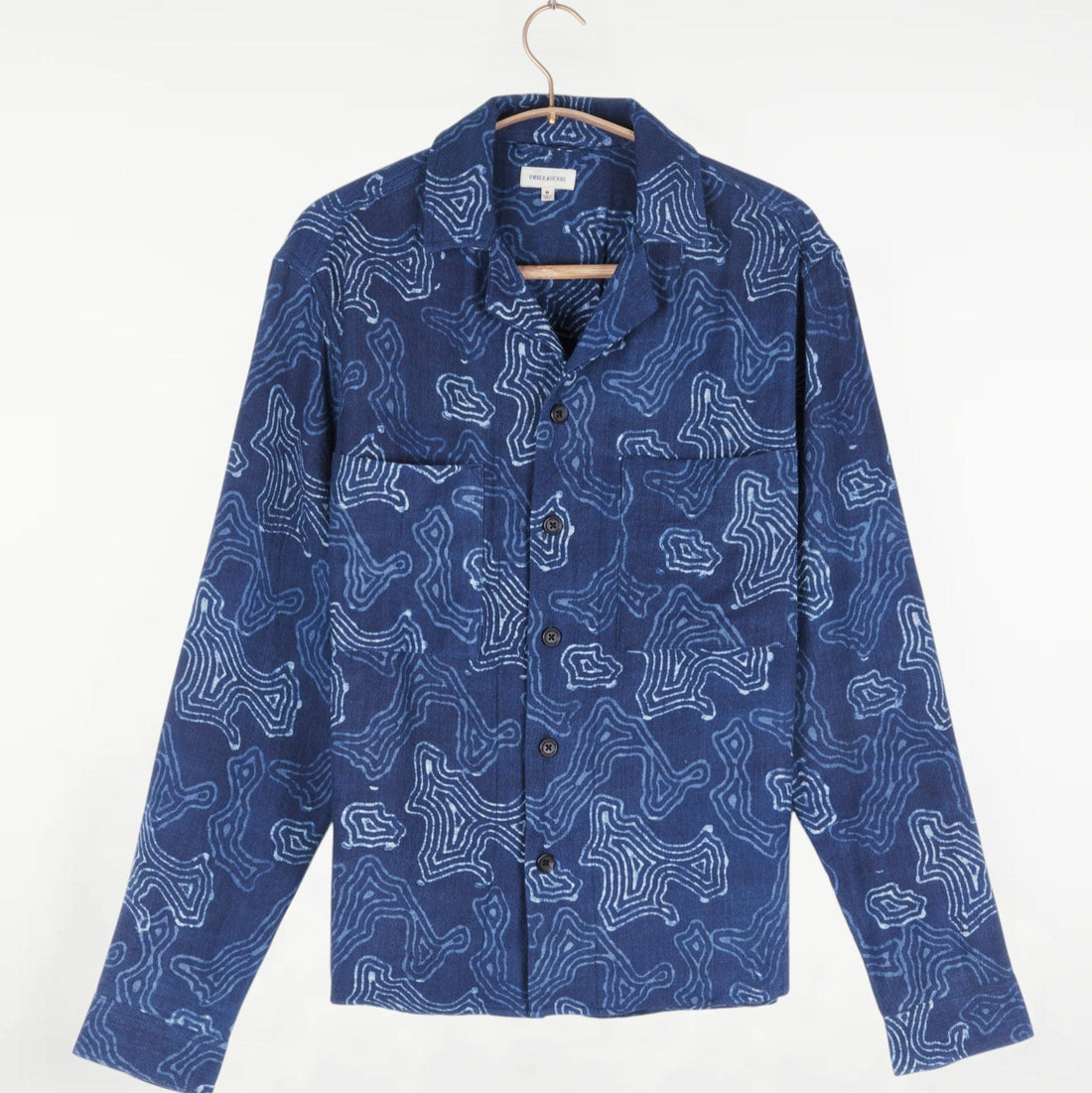 Kinnaur Overshirt Topography Indigo