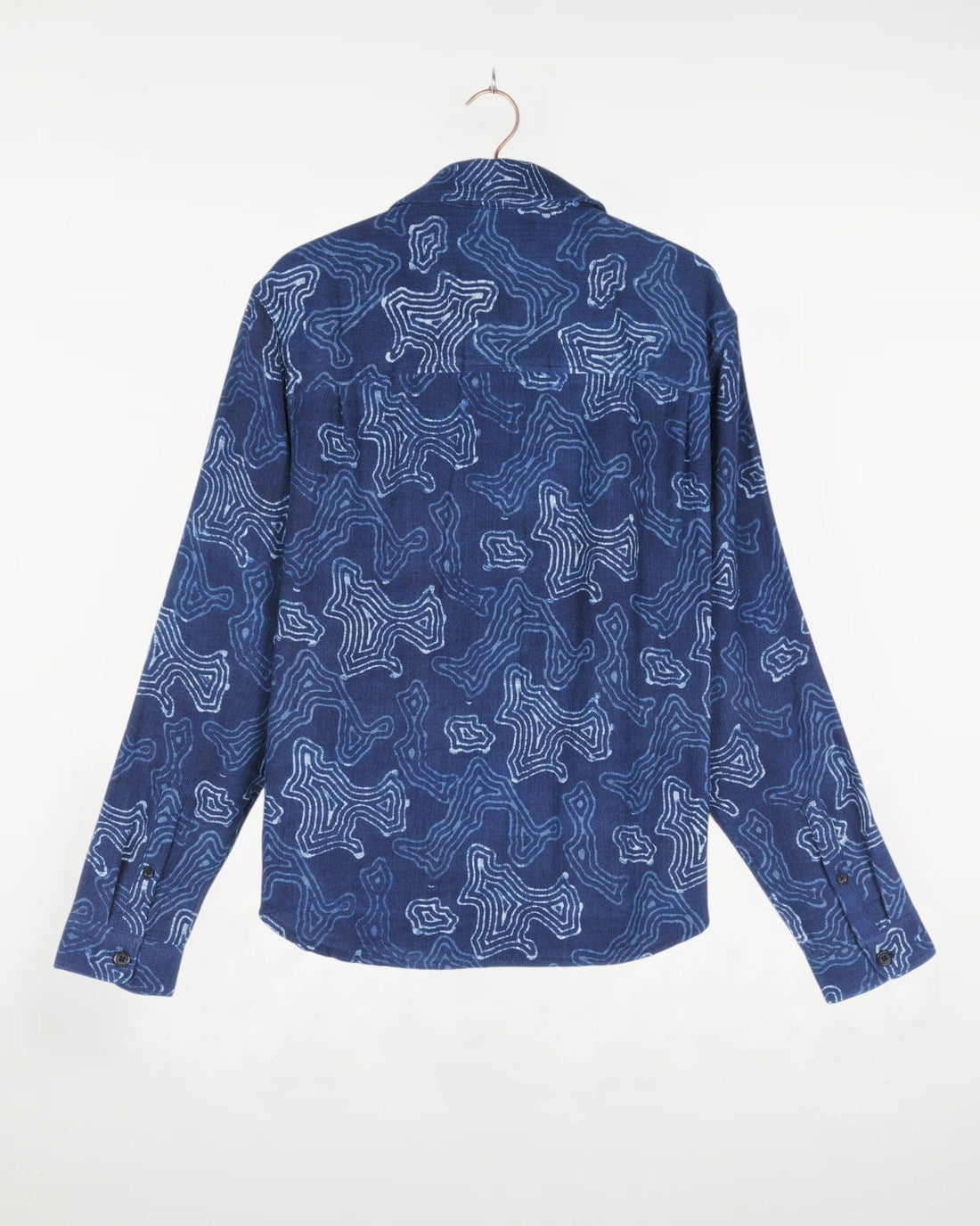 Kinnaur Overshirt Topography Indigo
