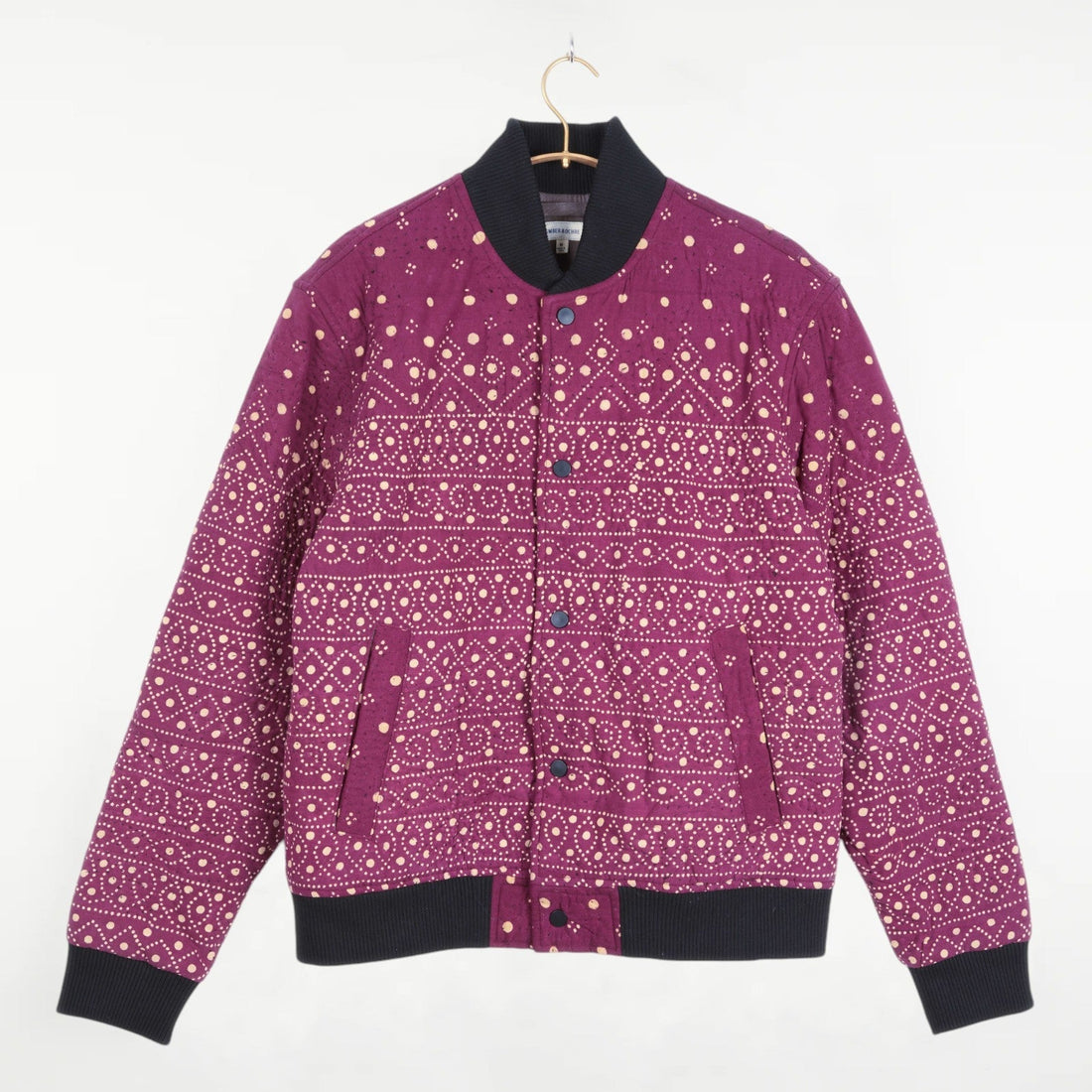 Langza Varsity Jacket Quilted Plum