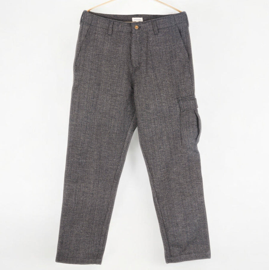 Malana Cargo Pant Melange Wool Grey