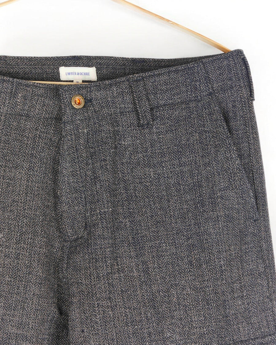 Malana Cargo Pant Melange Wool Grey