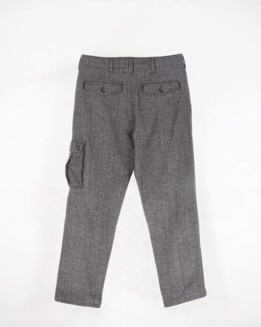 Malana Cargo Pant Melange Wool Grey