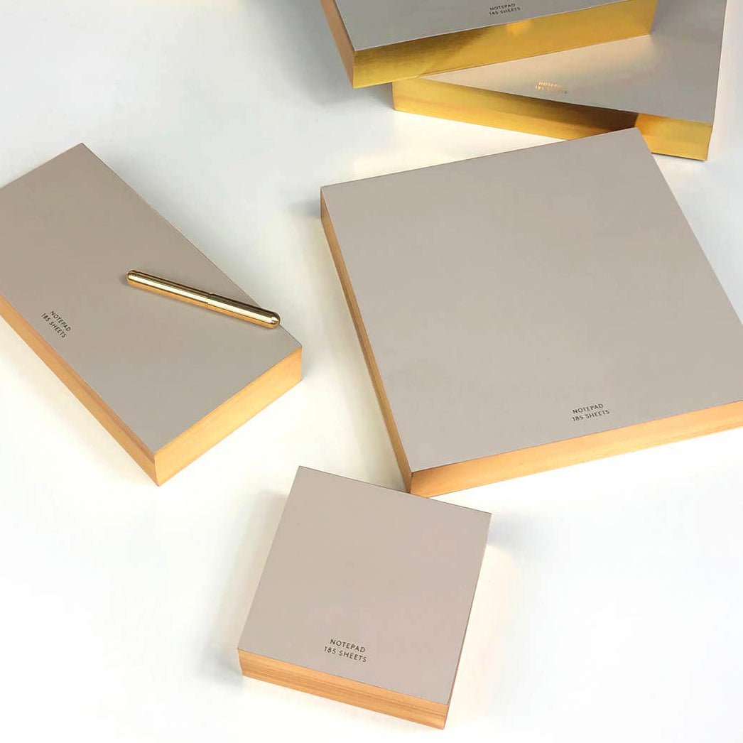 Colorpads: Greige with Gold edging