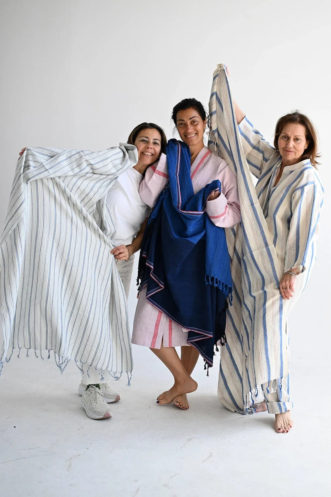 Blue Thin Stripe  Cape Towel