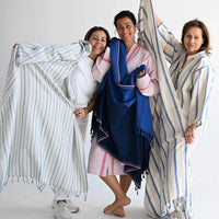 Blue Thin Stripe  Cape Towel