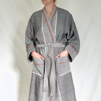 Charcoal Tribeca Long Bathrobe