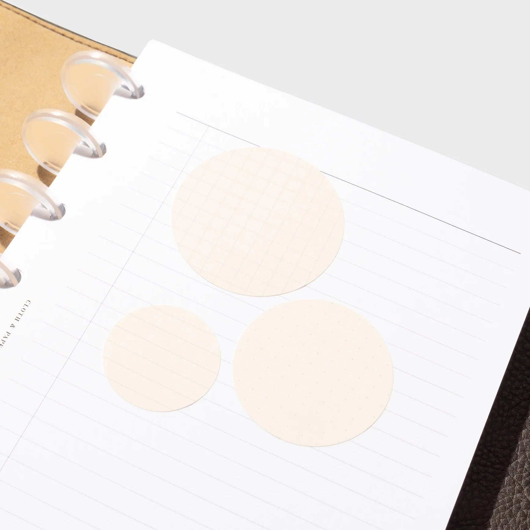 Circle Sticky Note Set: Angora Grid – FIELD + SUPPLY
