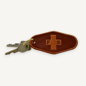 Field + Supply Leather Motel Key Fob