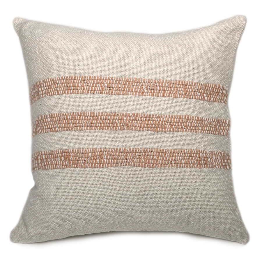 Caral Terracotta Stripe Pillow