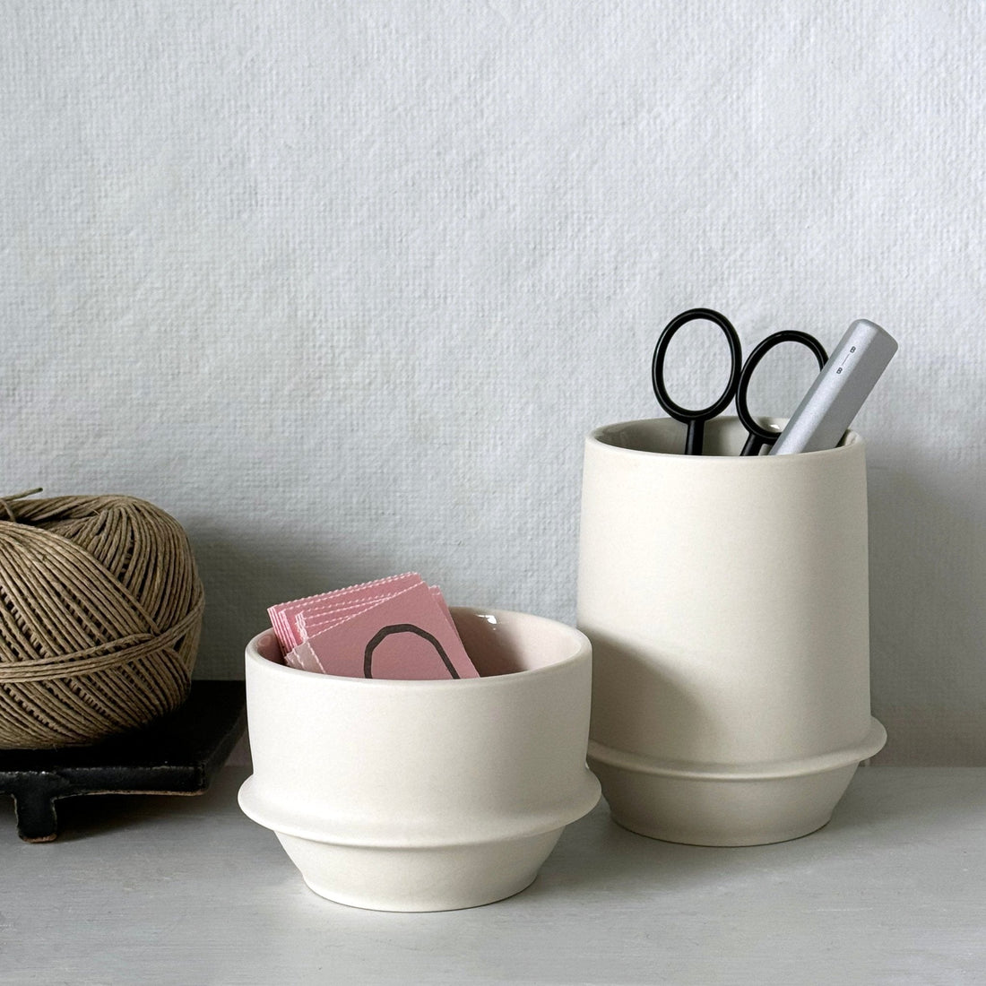 KW Desk Cup or Catch-all: Ivory