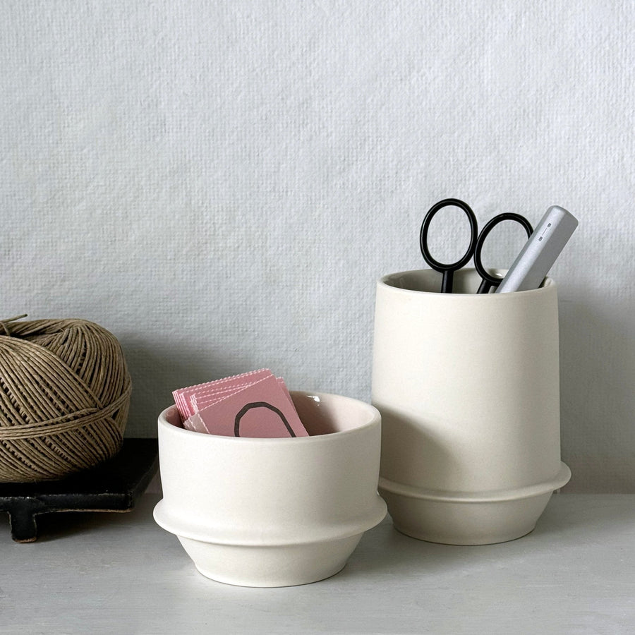 KW Desk Cup or Catch-all: Ivory