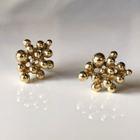 Particle Earrings - Yellow Bronze