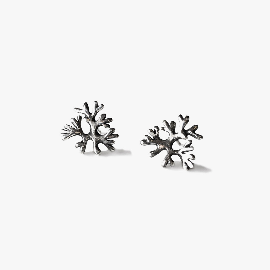 Fan Earrings - Silver
