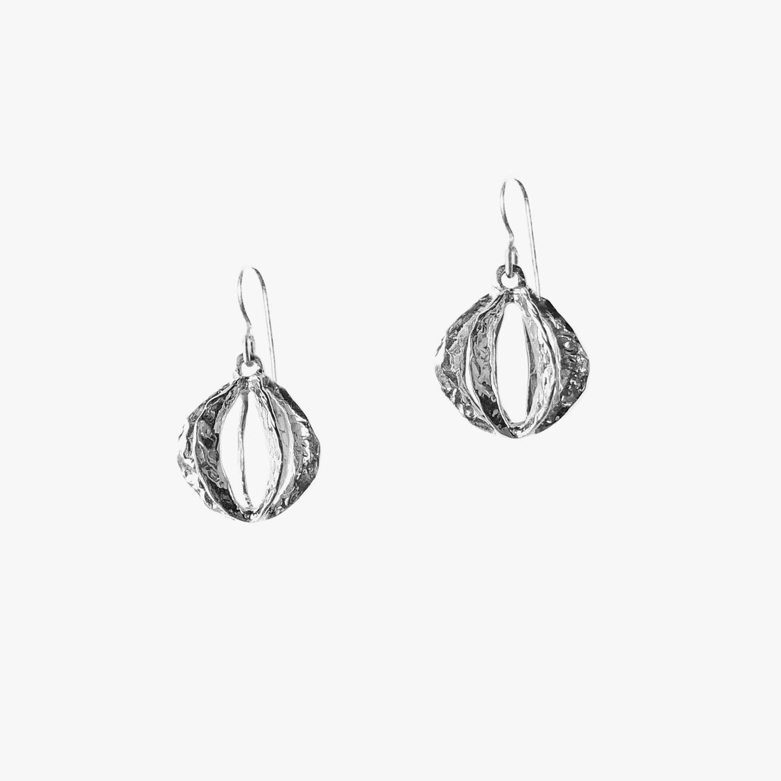 Lantern Earrings - Silver