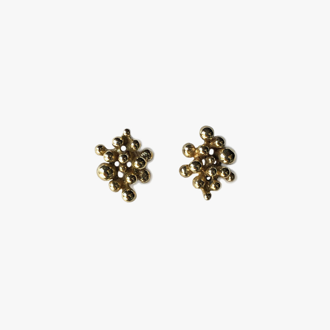 Particle Earrings - Yellow Bronze