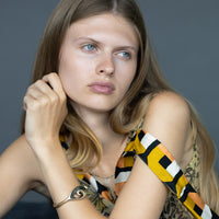 Slide Cuff Bracelet - Yellow Bronze