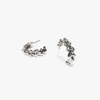 Willow Hoop Earrings - Silver