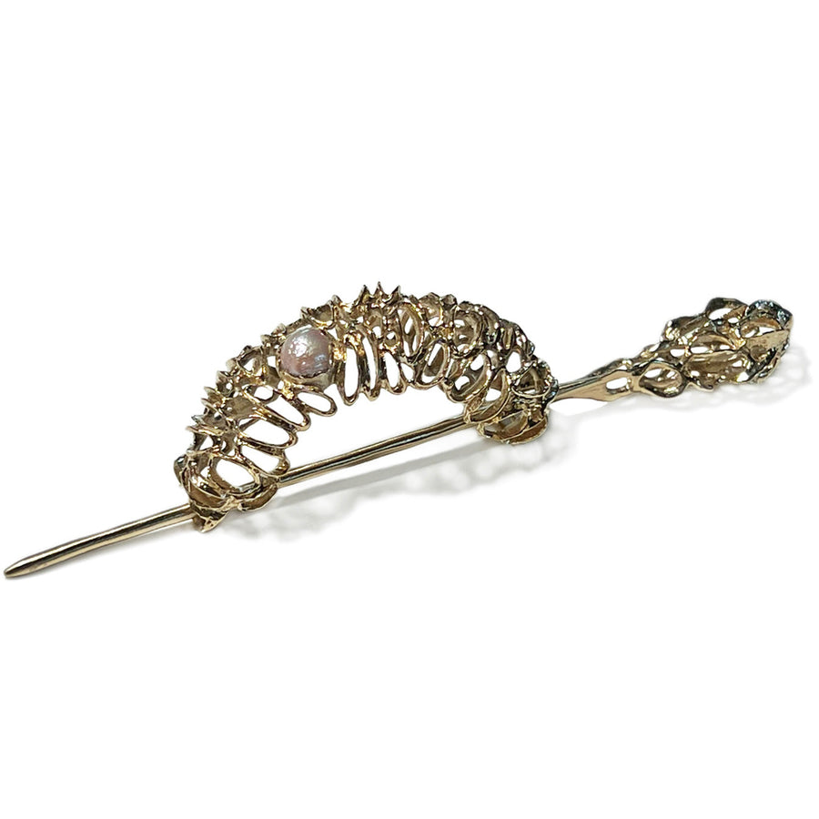 Banksia Coral Hair Cage - Yellow Bronze