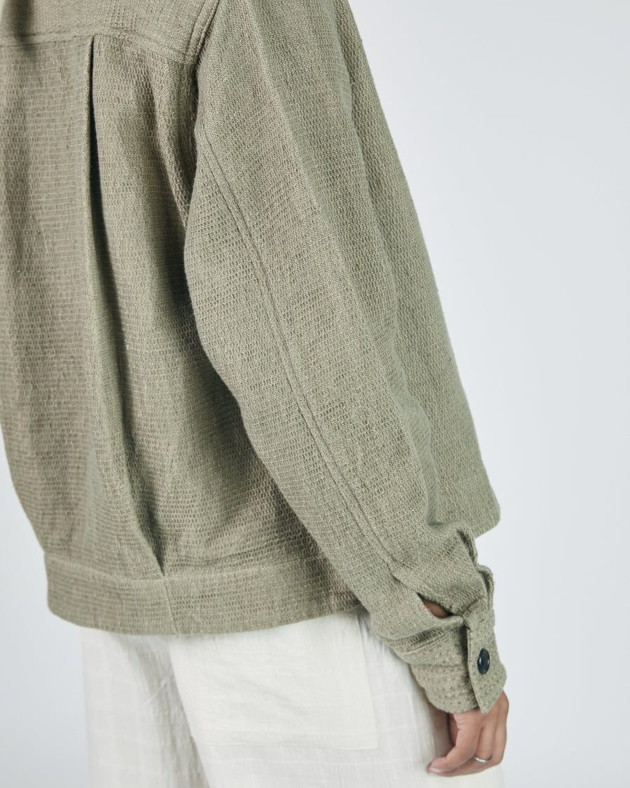 Padma Jacket in Honeycomb Sage