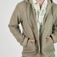 Isaac Hoodie in Honeycomb Sage