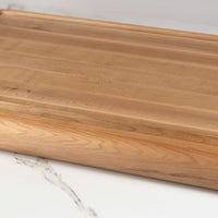 Professional Rounded Edge Carving Butcher Block with Deep Juice Channel