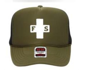 Field + Supply Trucker Hats in Olive Green and Black