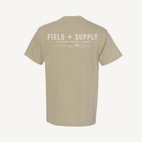 Field + Supply 10 Year Anniversary Tee in Khaki