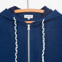 Isaac Hoodie in Indigo Nubby