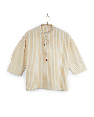 Hema Tie Top in Yellow Stripes