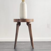 Side Table with End Grain Round Top