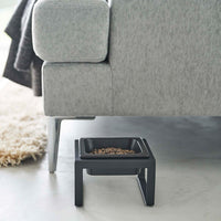 Single Pet Food Bowl - Tall - Steel + Ceramic