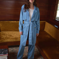 Amelie Trench Coat in Tencel Cotton Blend