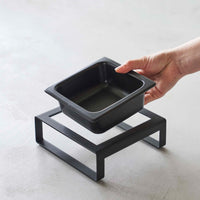 Single Pet Food Bowl - Steel + Ceramic