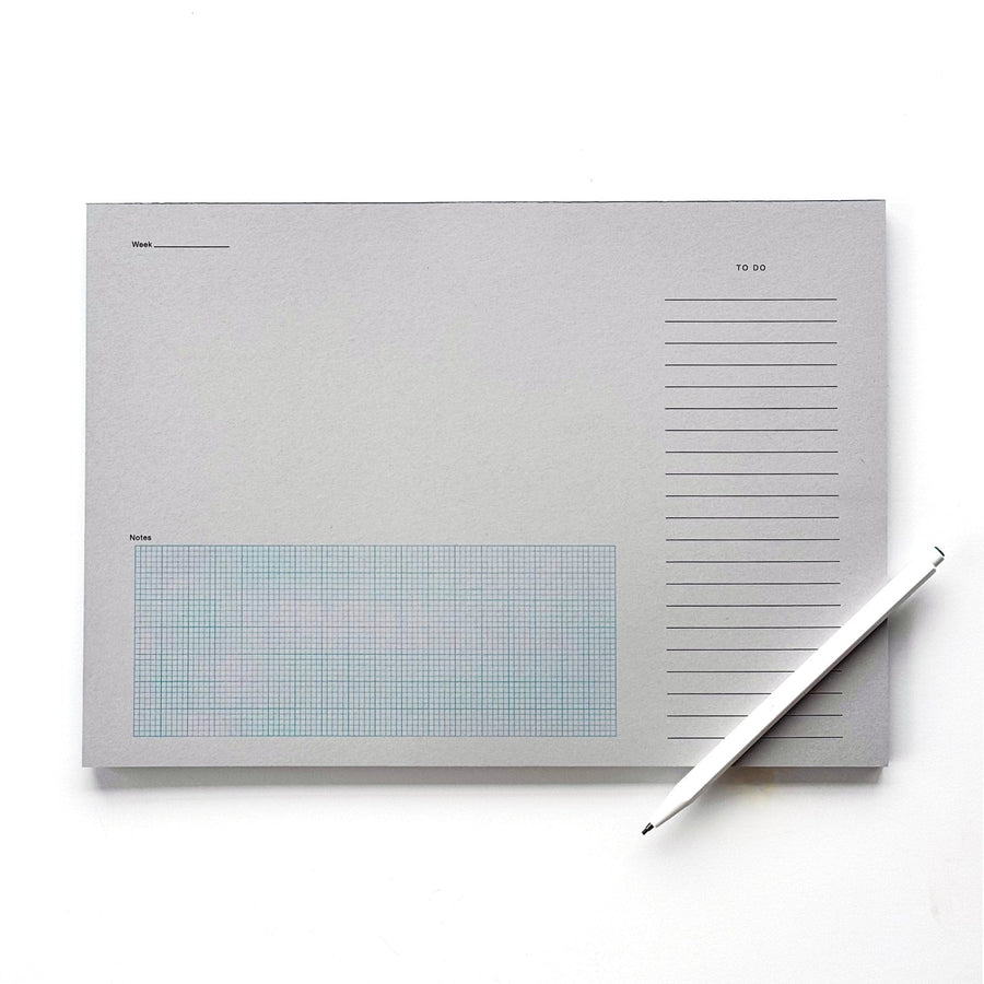 Before Breakfast Desktop Notepad: Grey