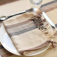 Brown Cream Nomad Hand Towel